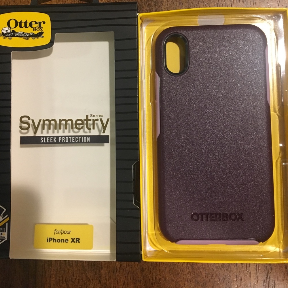 iPhone XR purple OtterBox Symmetry slim case - Picture 2 of 2